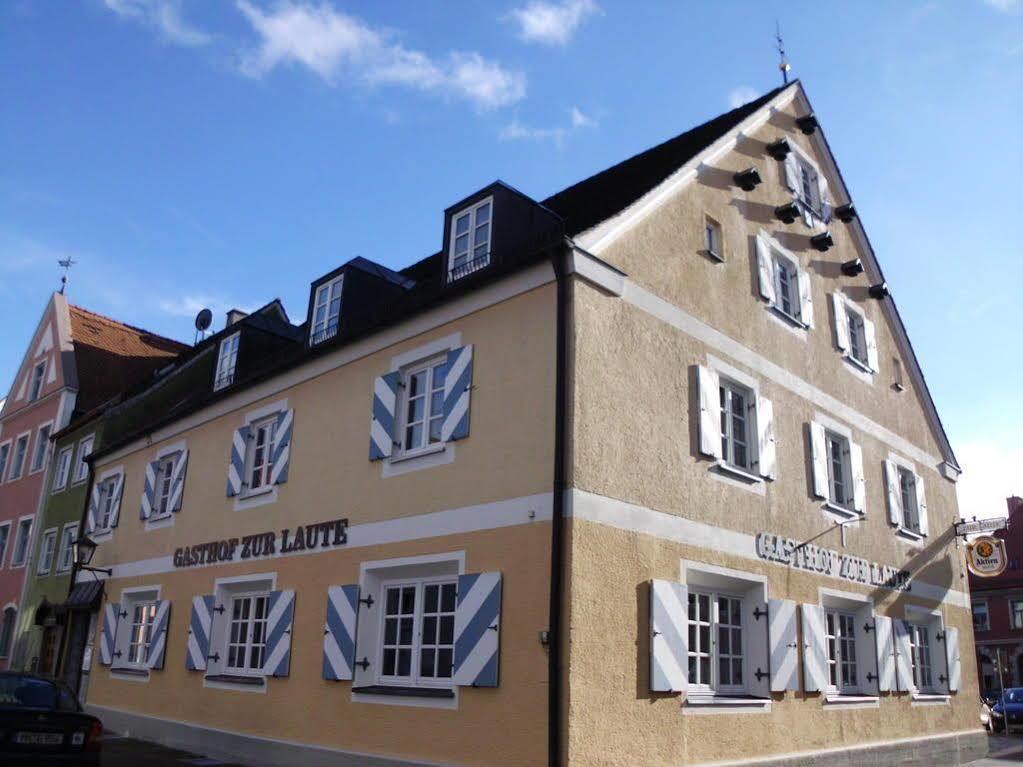 Hotel Garni Zur Laute Mindelheim Exteriör bild